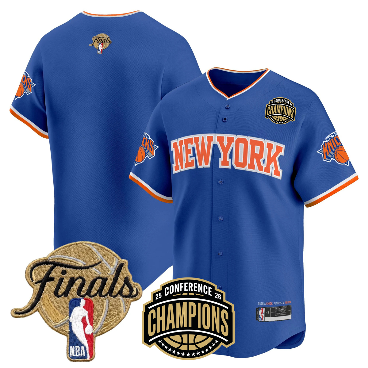 NYK 2026 Finals Vapor Baseball Jersey - Stitched