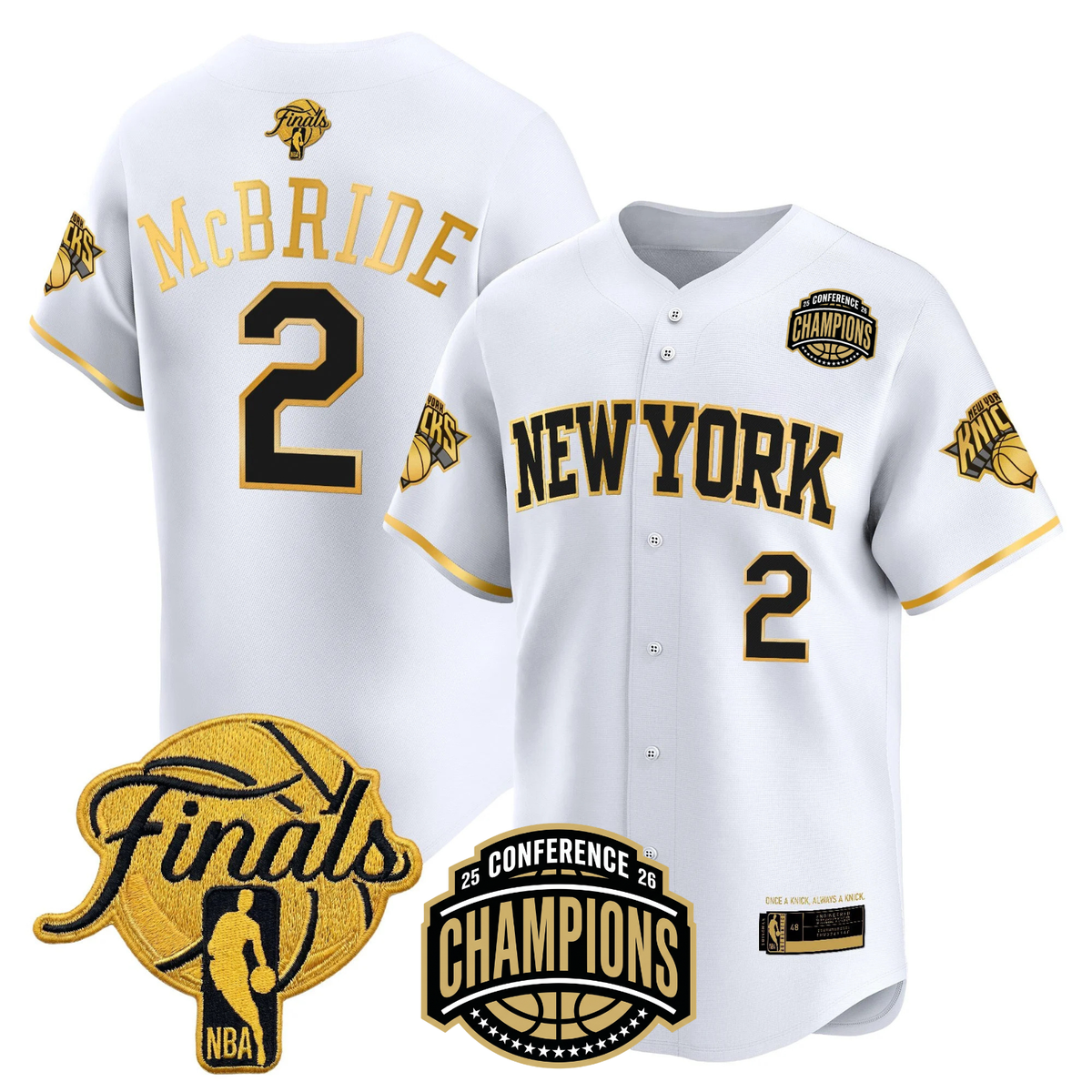 NYK 2026 Finals Vapor Baseball Jersey - Stitched