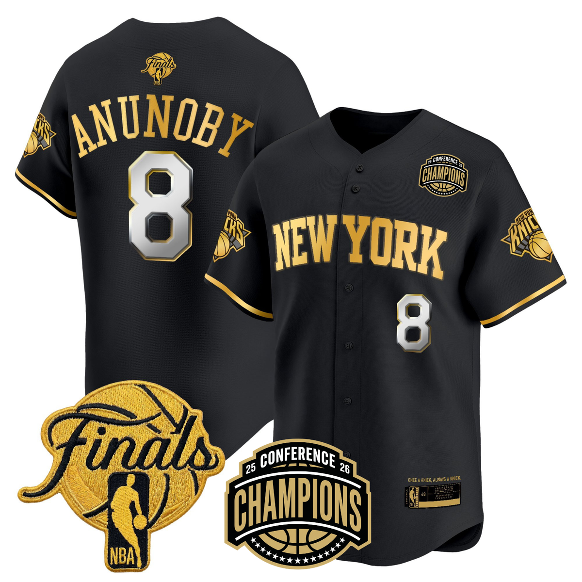 NYK 2026 Finals Vapor Baseball Jersey - Stitched