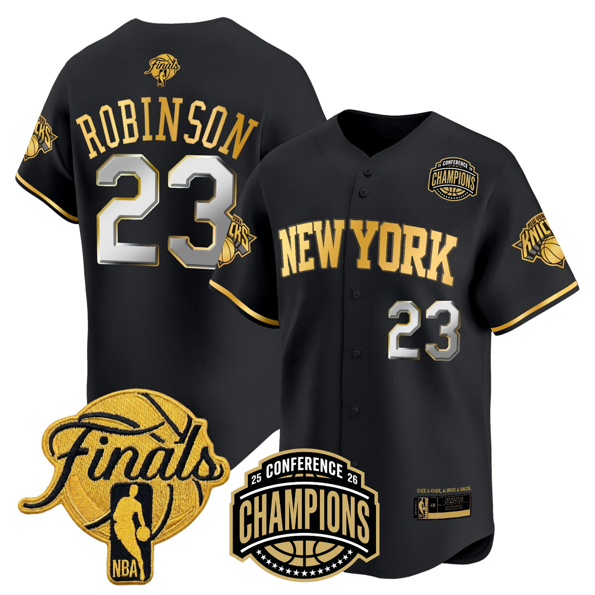NYK 2026 Finals Vapor Baseball Gold Jersey - Stitched