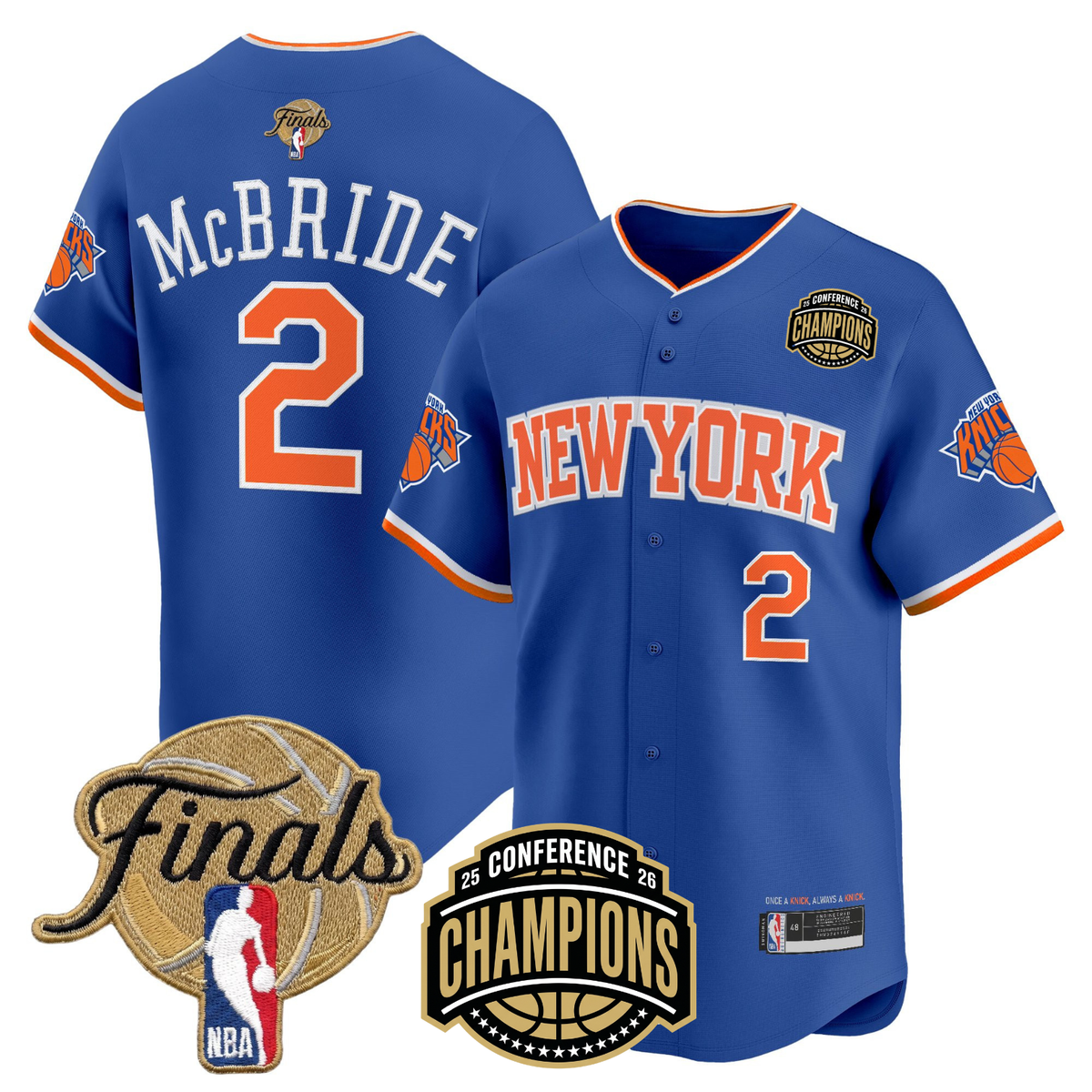 NYK 2026 Finals Vapor Baseball Jersey - Stitched