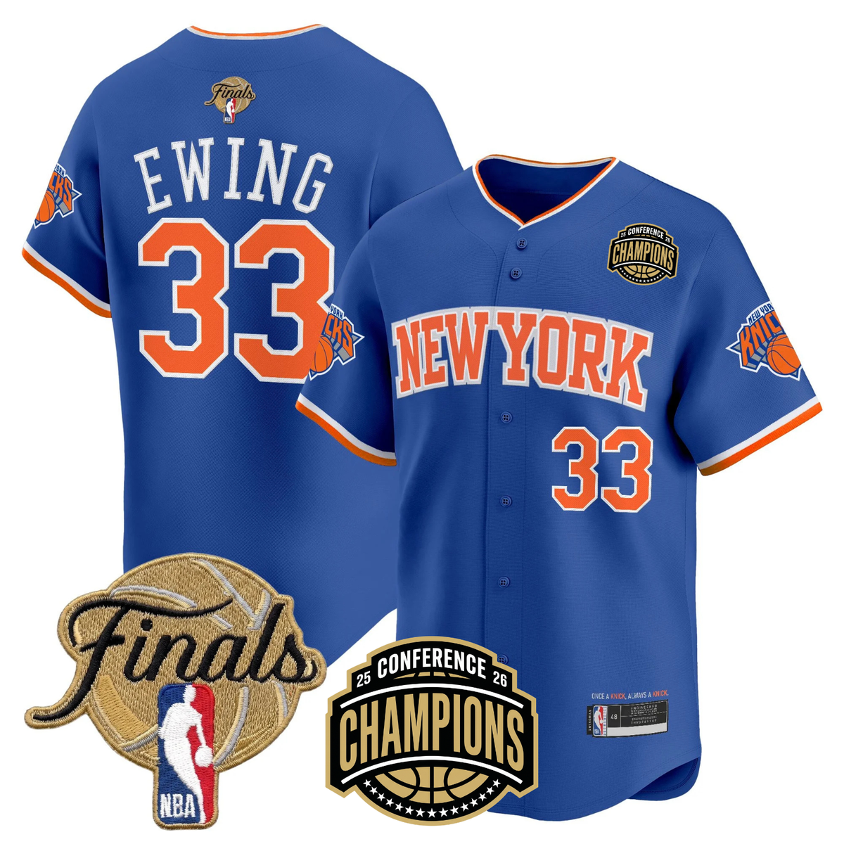 NYK 2026 Finals Vapor Baseball Jersey - Stitched