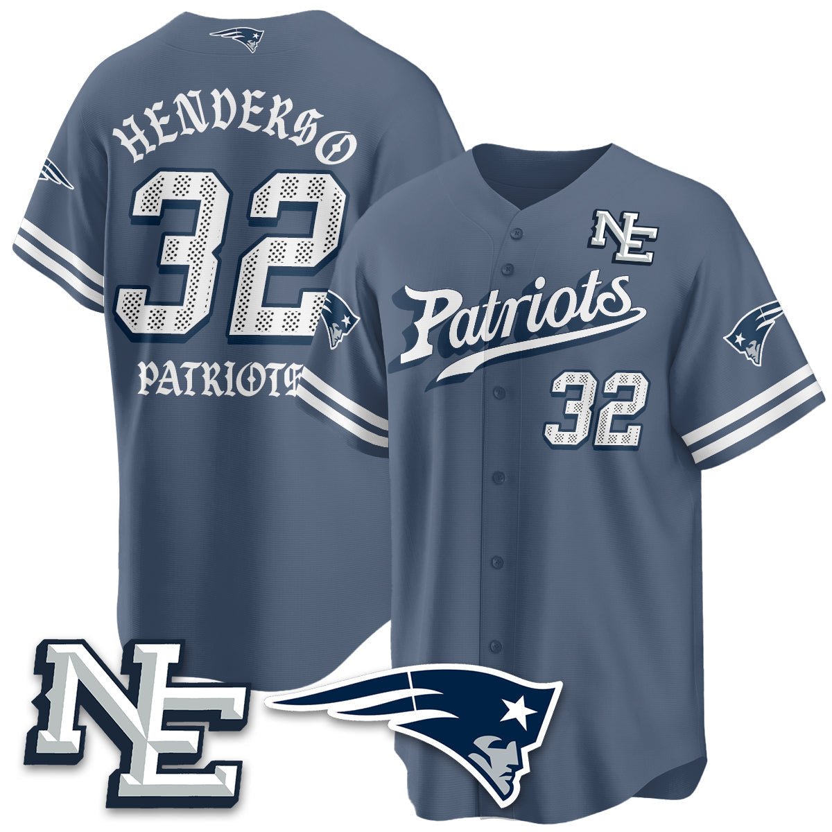 NE Born x Raised Baseball Jersey - All Stitched