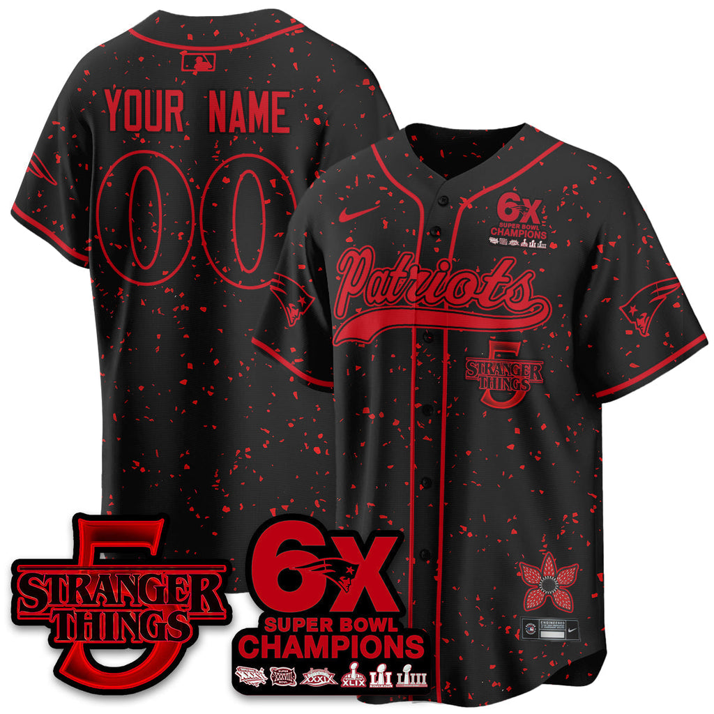 NE Stranger Things Vapor Limited Baseball Jersey - All Stitched