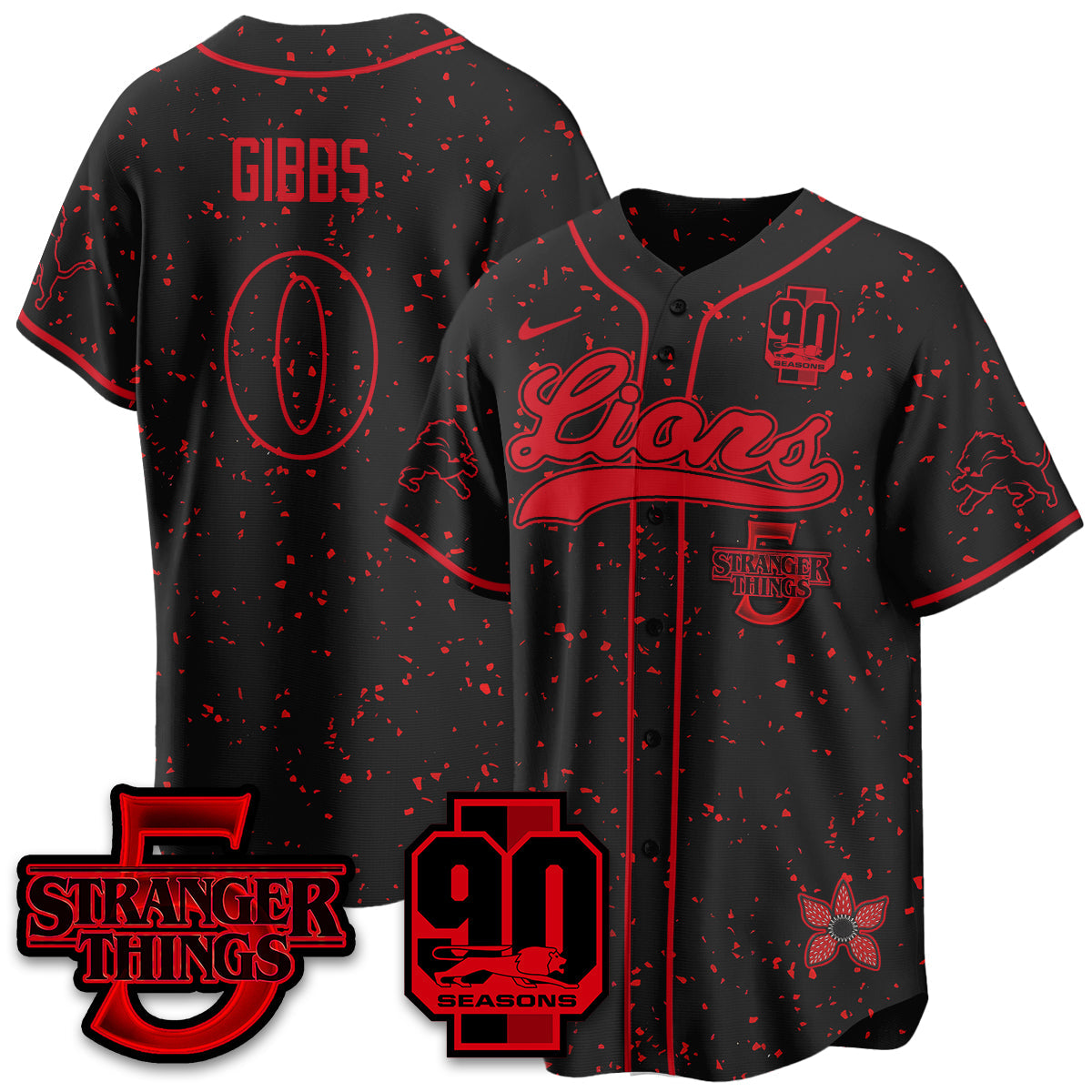 DET 'Stranger Things Edition' Vapor Limited Baseball Men Jersey - All Stitched