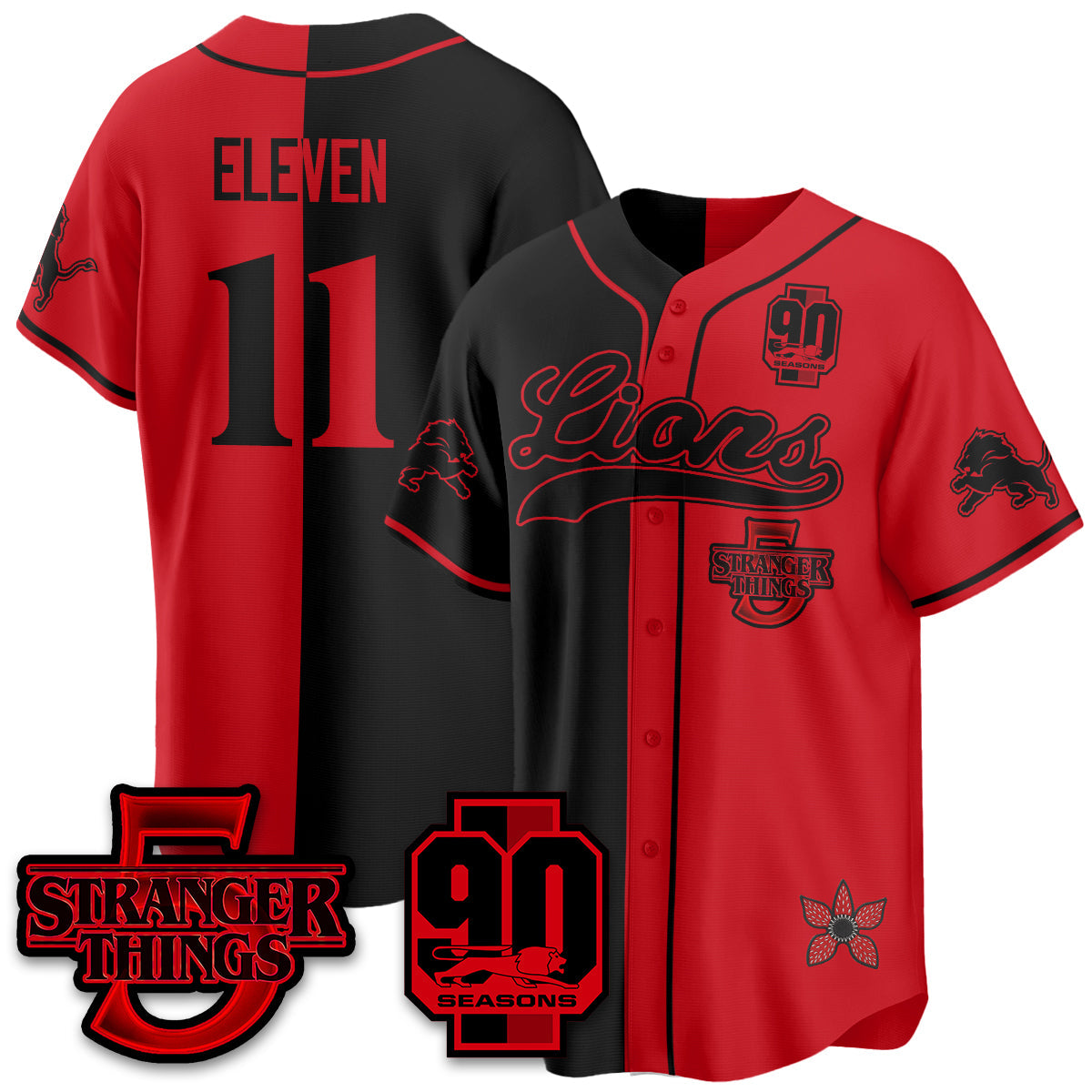 DET 'Stranger Things Edition' Vapor Limited Baseball Men Jersey - All Stitched