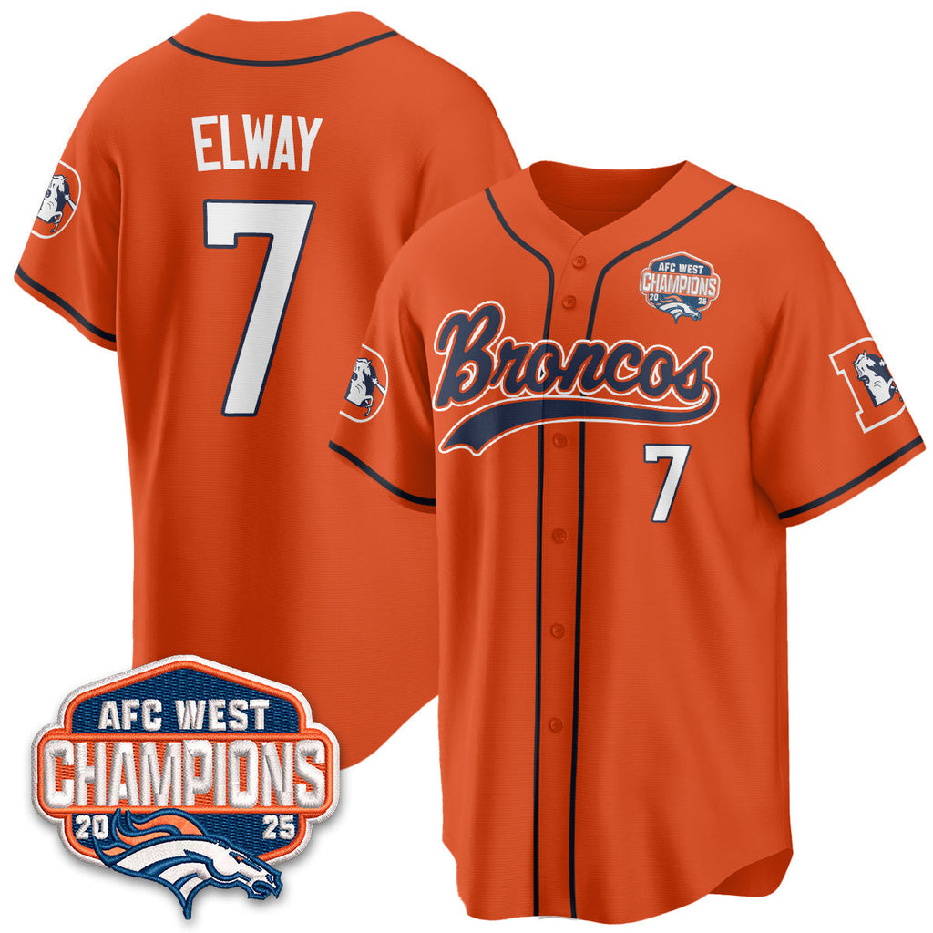 DEN AFC West Division Champions Vapor Limited Baseball Men Jersey - All Stitched