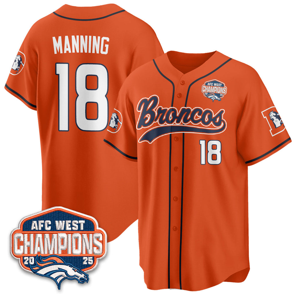 DEN AFC West Division Champions Vapor Limited Baseball Men Jersey - All Stitched