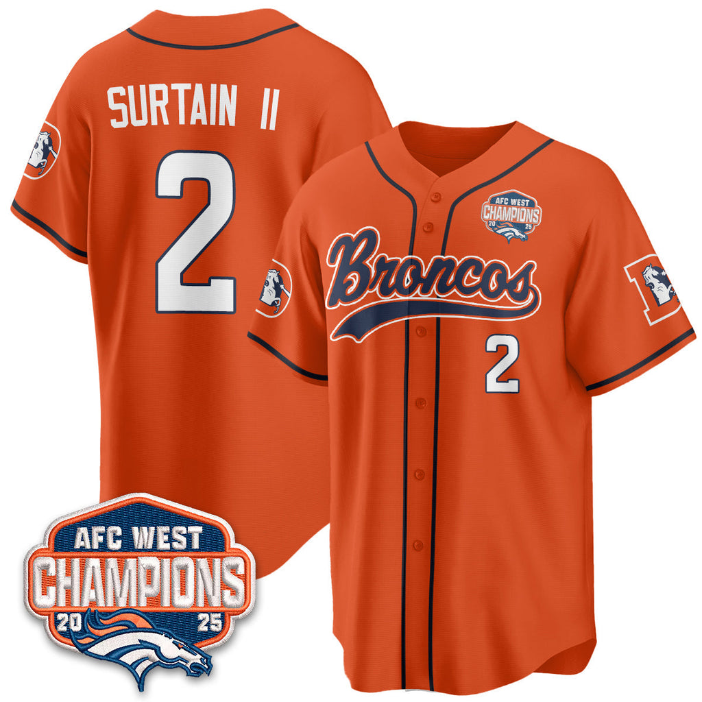 DEN AFC West Division Champions Vapor Limited Baseball Men Jersey - All Stitched
