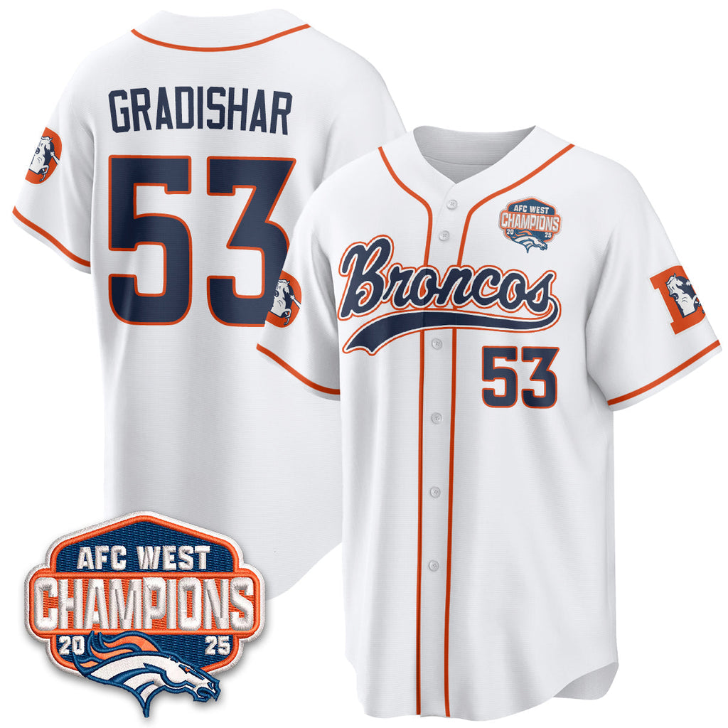 DEN AFC West Division Champions Vapor Limited Baseball Men Jersey - All Stitched