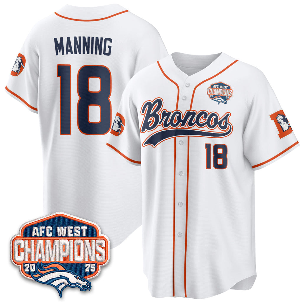 DEN AFC West Division Champions Vapor Limited Baseball Men Jersey - All Stitched