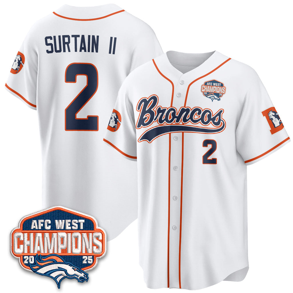 DEN AFC West Division Champions Vapor Limited Baseball Men Jersey - All Stitched