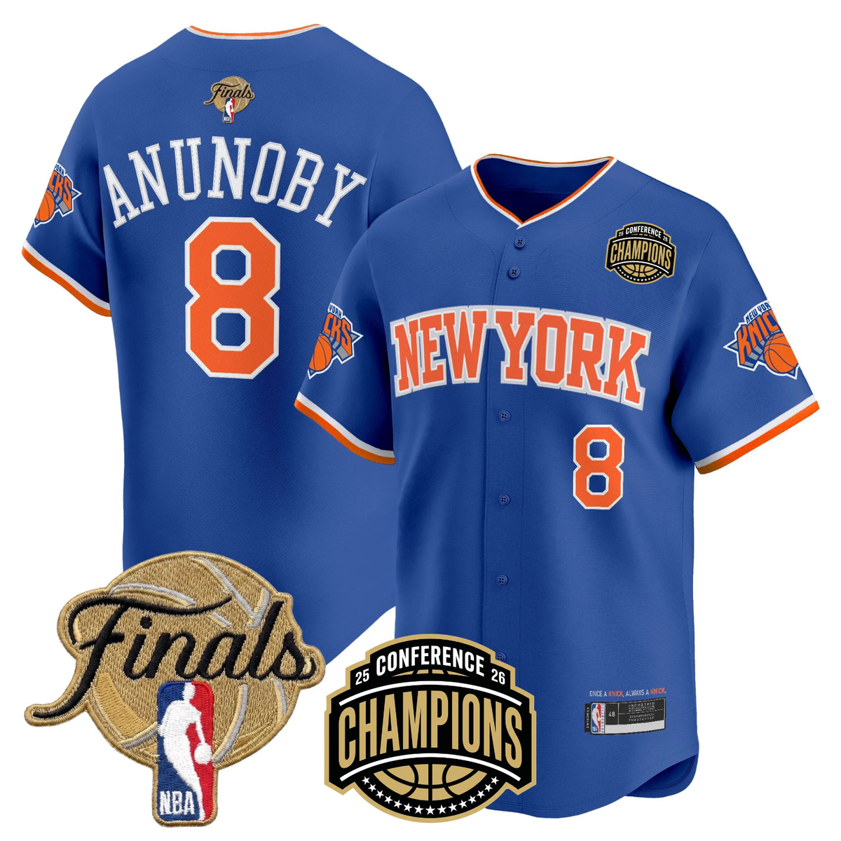 NYK 2026 Finals Vapor Baseball Jersey - Stitched