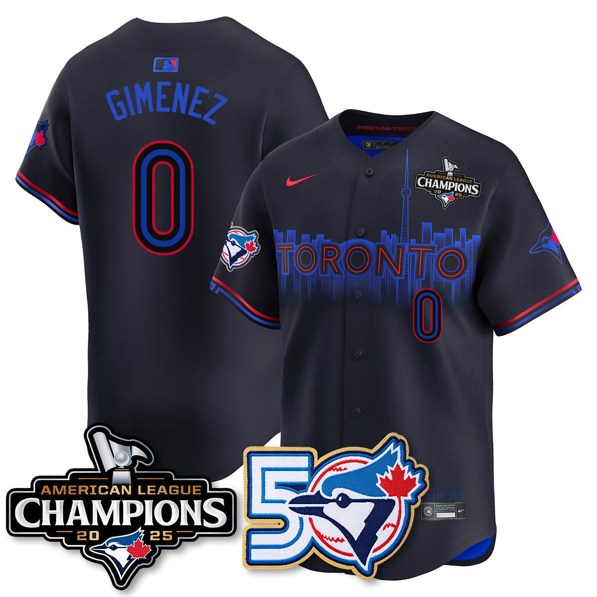 TBJ 2025 American League Champions Vapor Limited Jersey - 50th Season - All Stitched