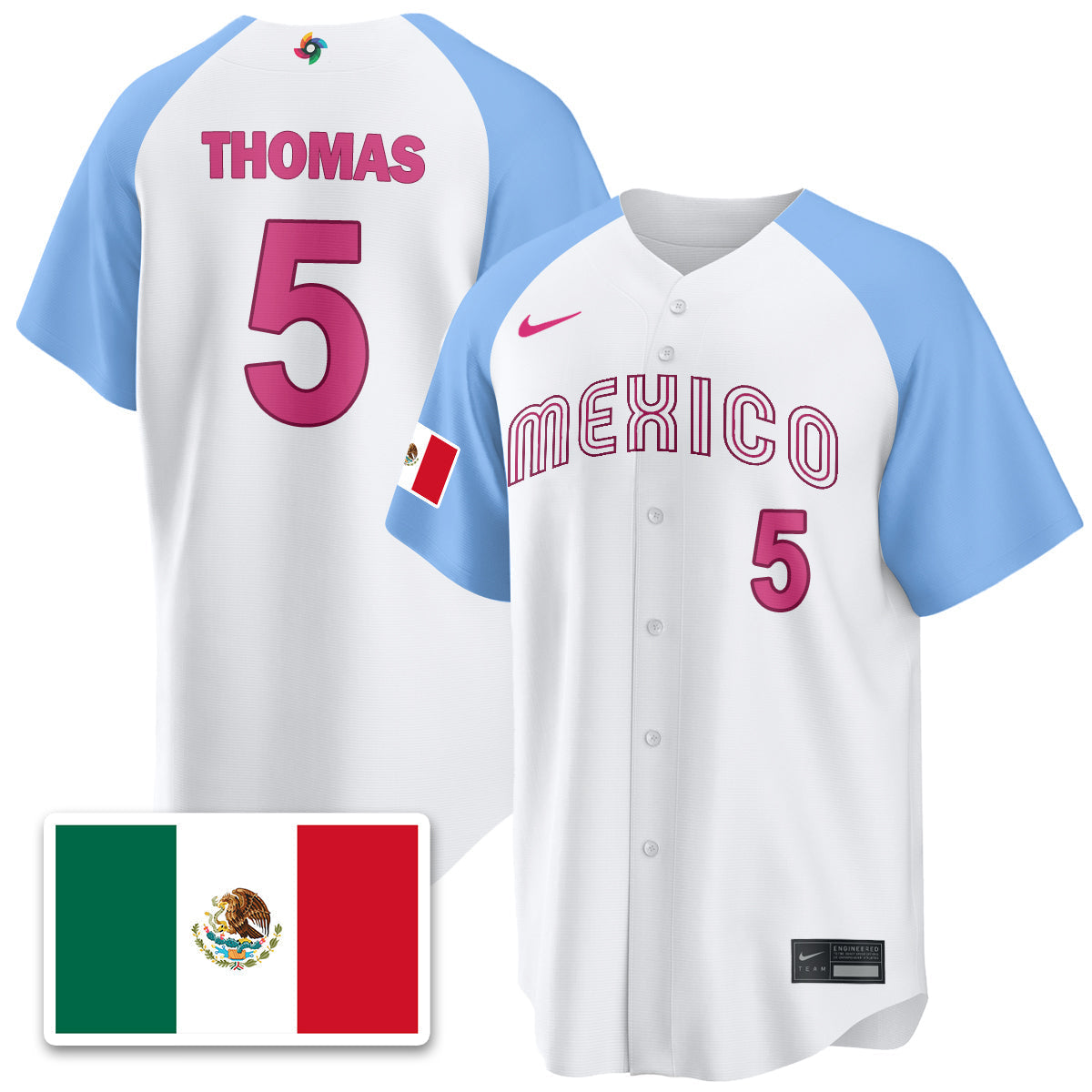 Mexico Baseball 2026 World Baseball Classic Limited Jersey - All Stitched