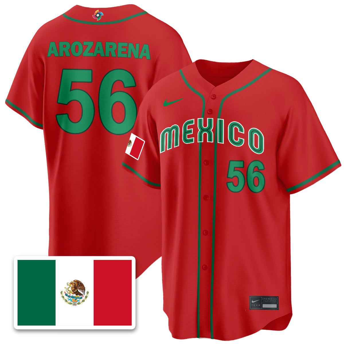 Mexico Baseball 2026 World Baseball Classic Limited Jersey - All Stitched