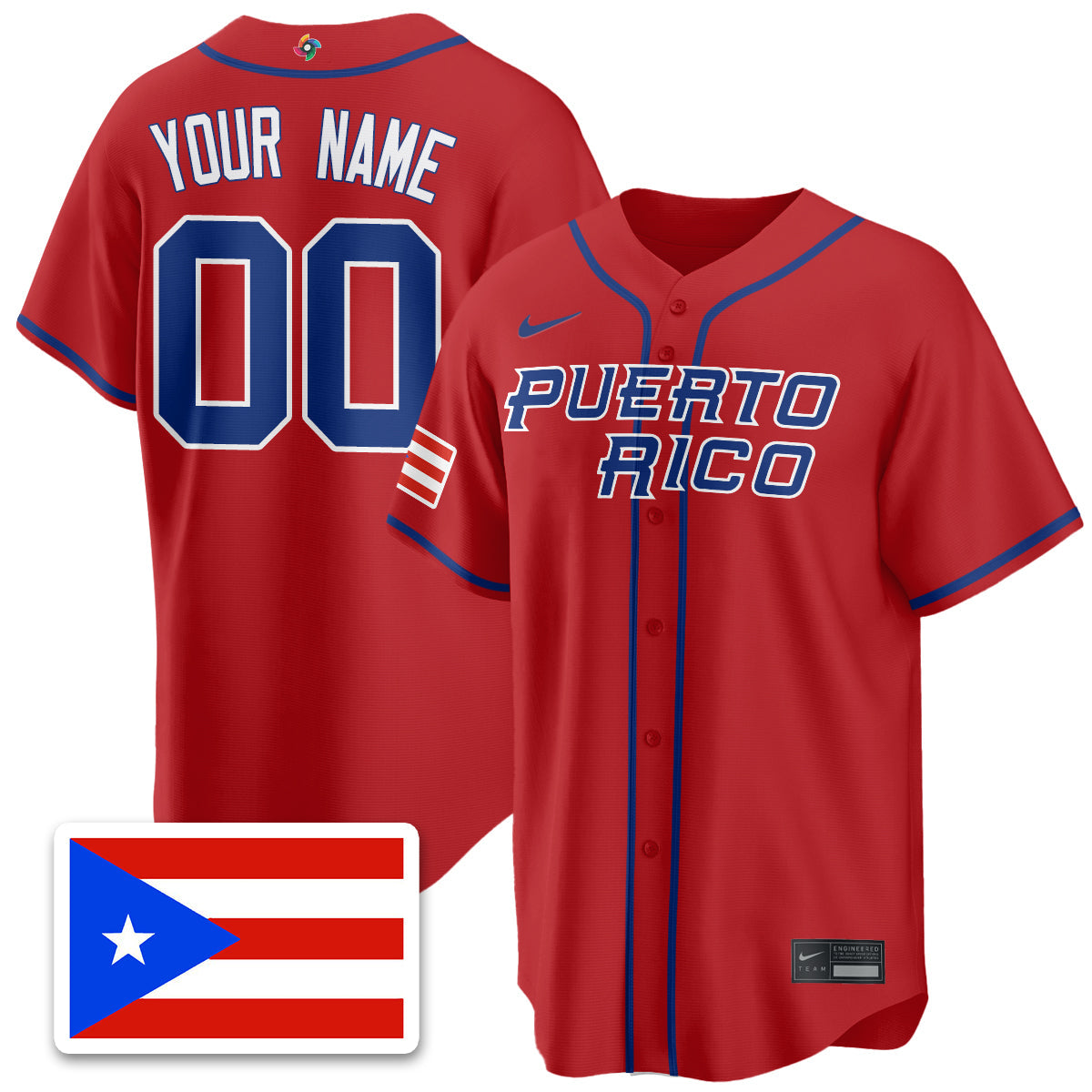 Puerto Rico Baseball 2026 World Baseball Classic Limited Jersey - All Stitched