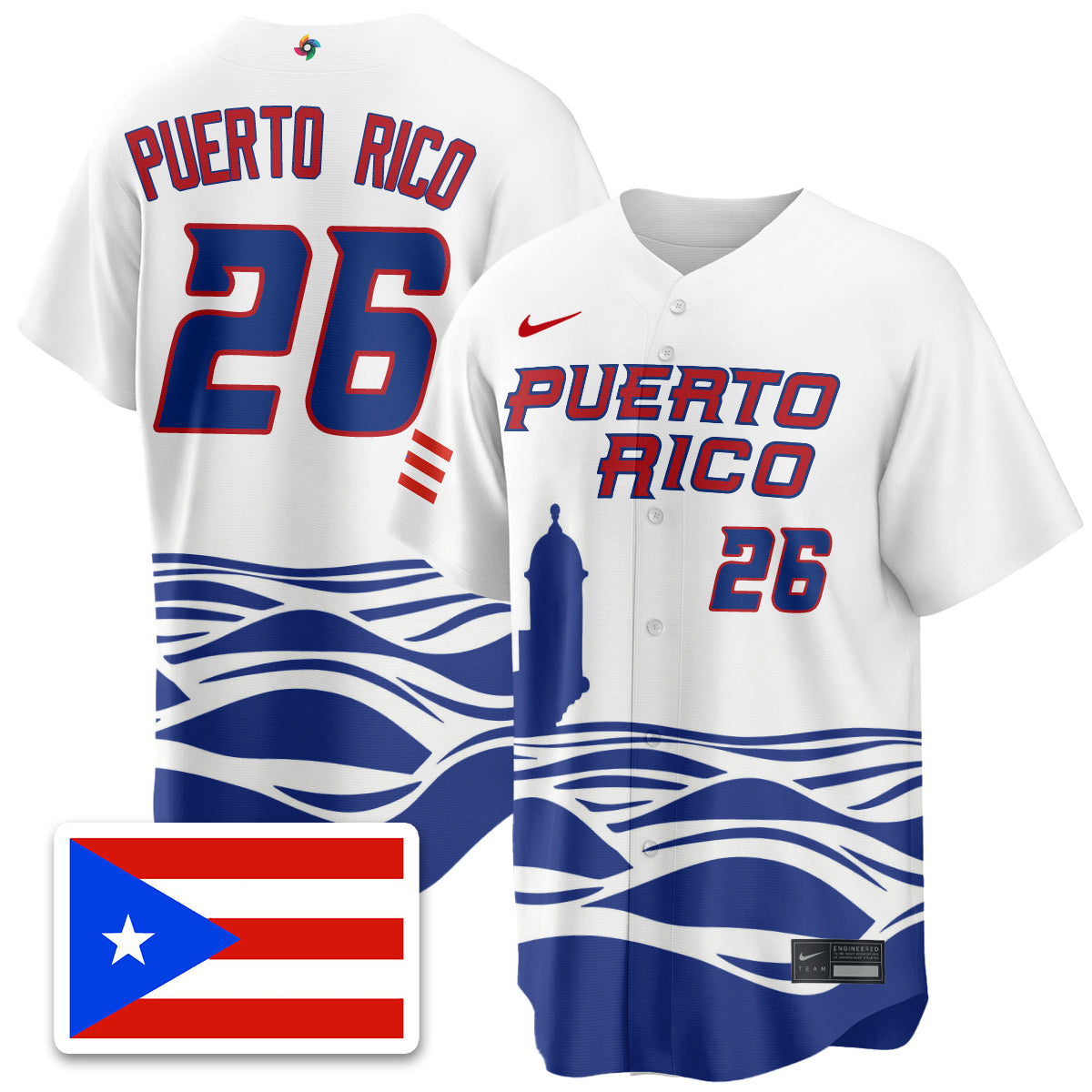 Puerto Rico Baseball 2026 World Baseball Classic Limited Jersey - All Stitched
