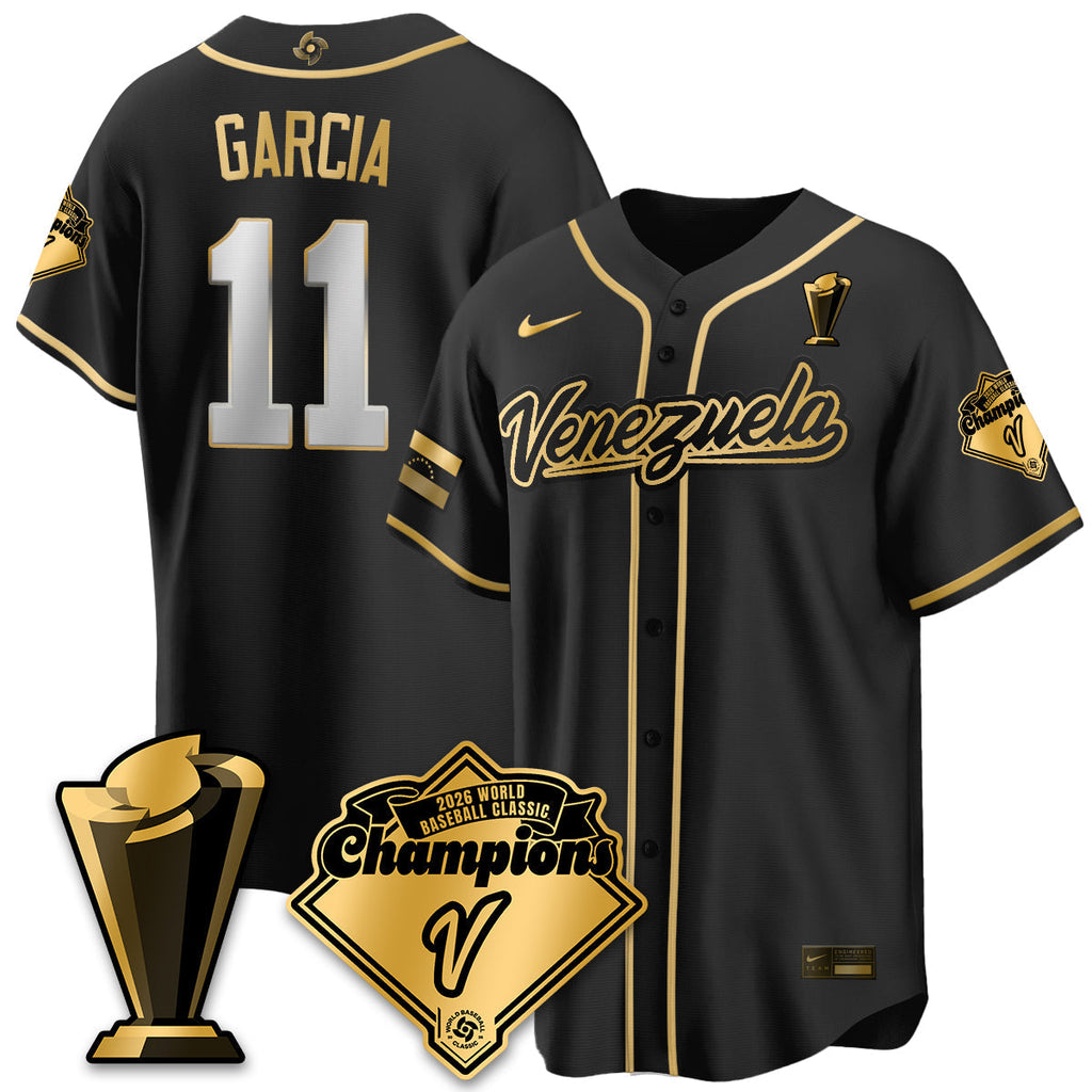 Venezuela Baseball 2026 World Baseball Classic Champions Limited Men Jersey - All Stitched