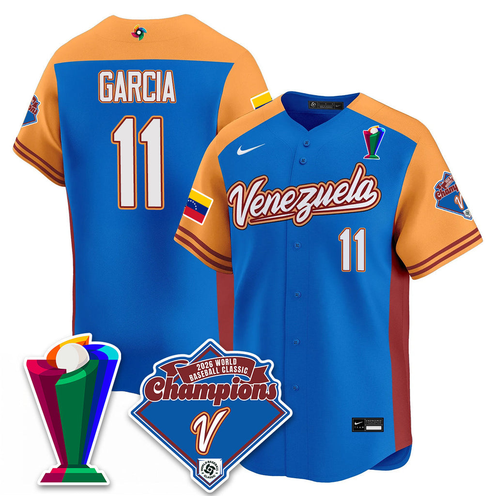 Venezuela Baseball 2026 World Baseball Classic Champions Limited Men Jersey - All Stitched
