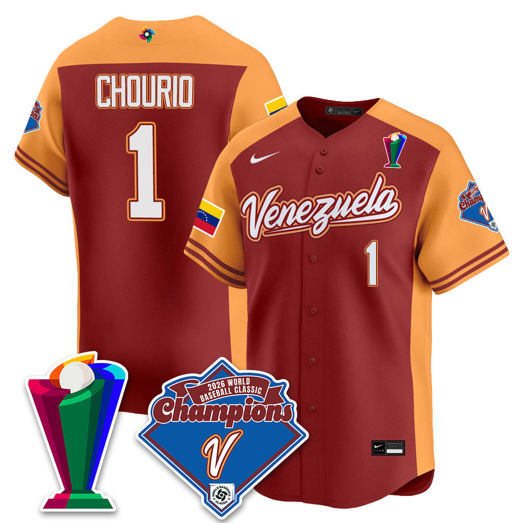 Venezuela Baseball 2026 World Baseball Classic Champions Limited Jersey - All Stitched