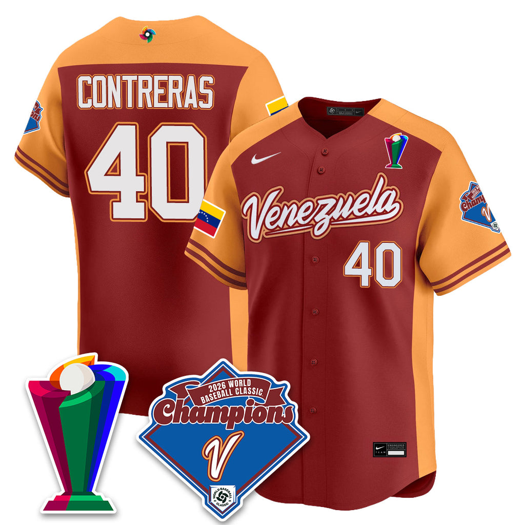 Venezuela Baseball 2026 World Baseball Classic Champions Limited Jersey - All Stitched