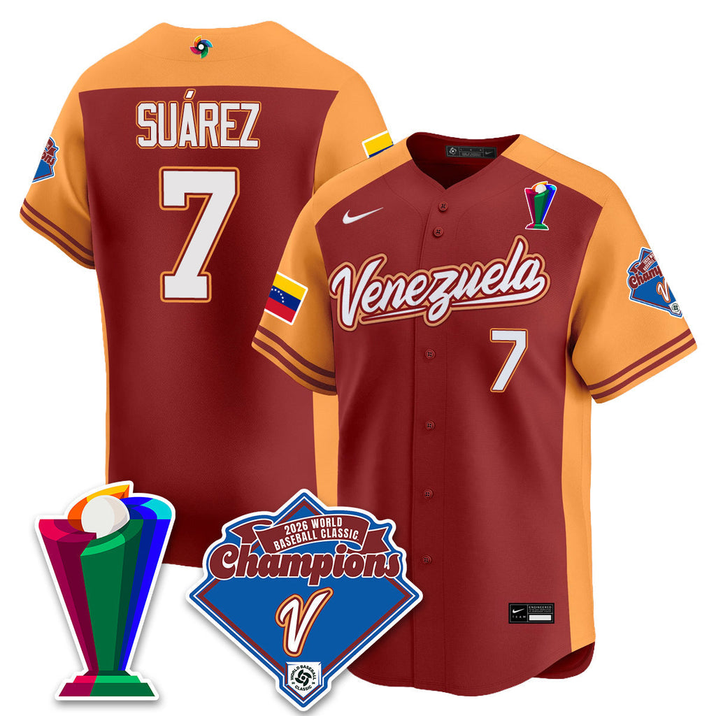 Venezuela Baseball 2026 World Baseball Classic Champions Limited Jersey - All Stitched