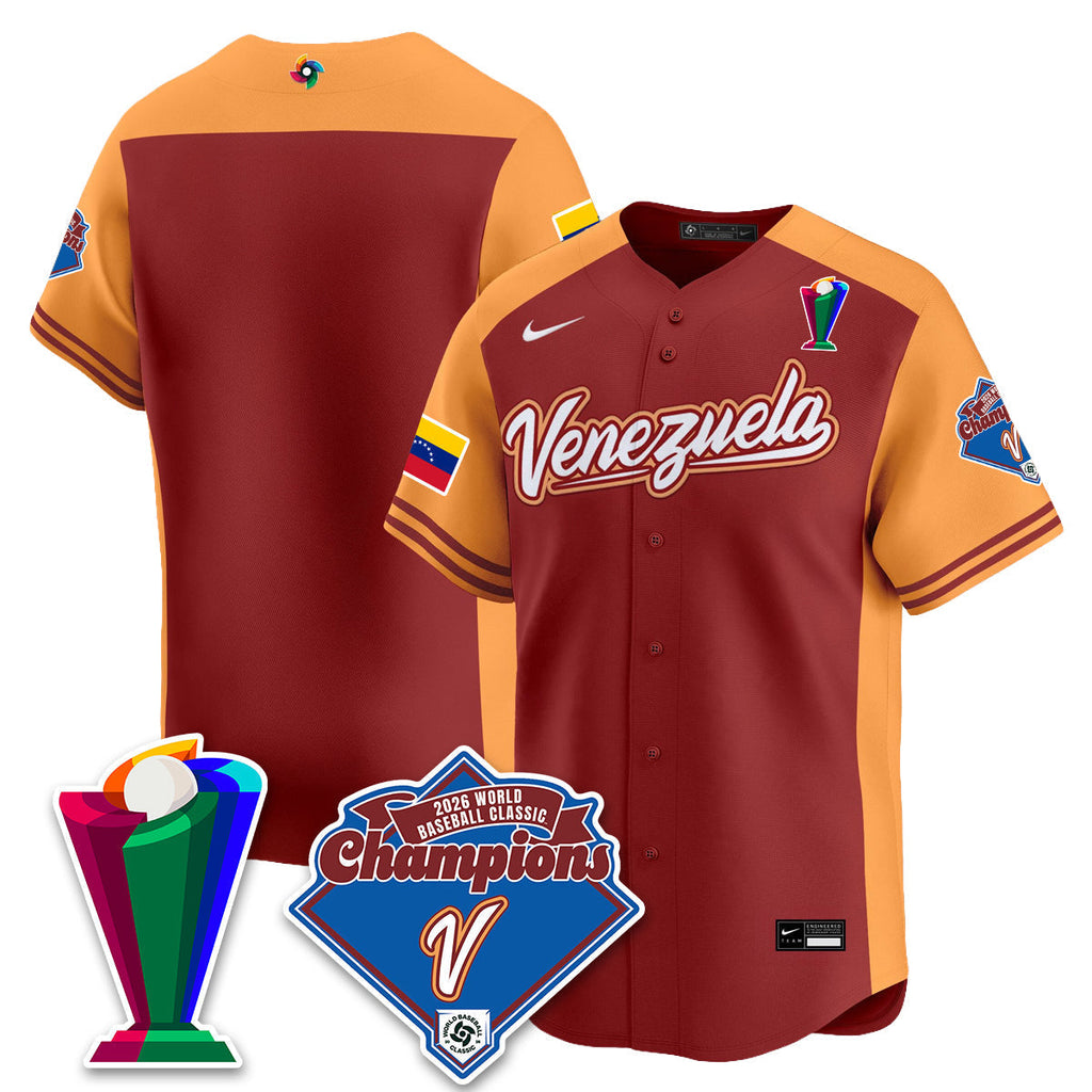 Venezuela Baseball 2026 World Baseball Classic Champions Limited Jersey - All Stitched