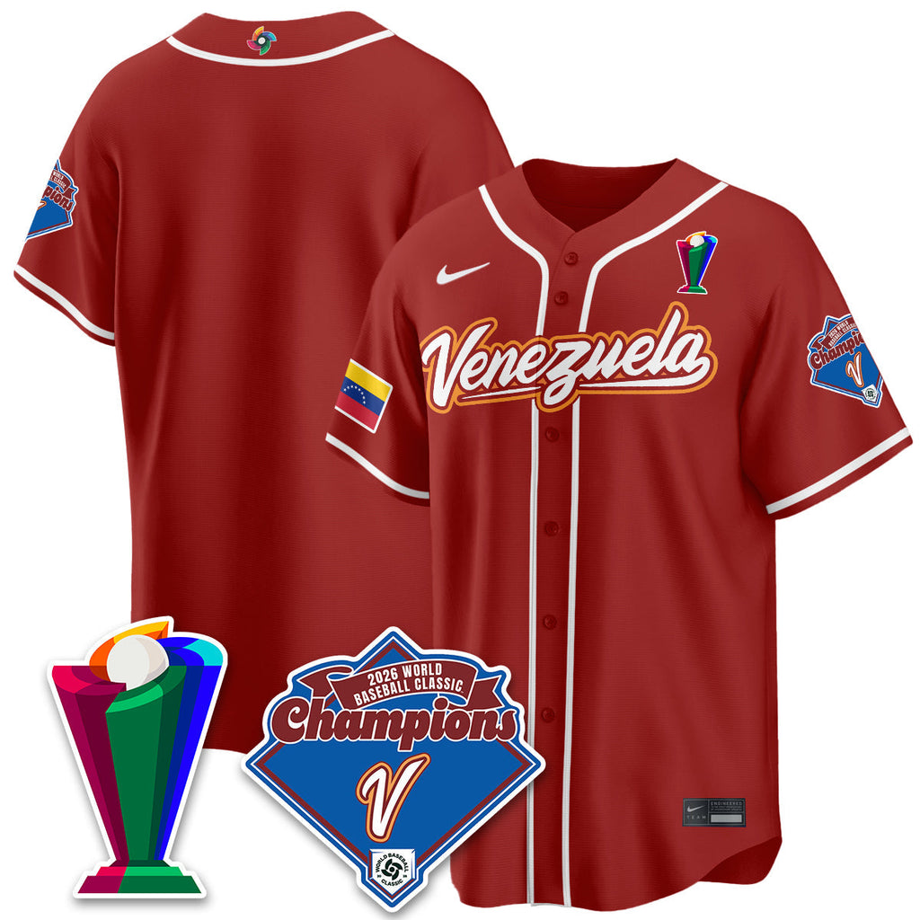 Venezuela Baseball 2026 World Baseball Classic Champions Limited Jersey - All Stitched
