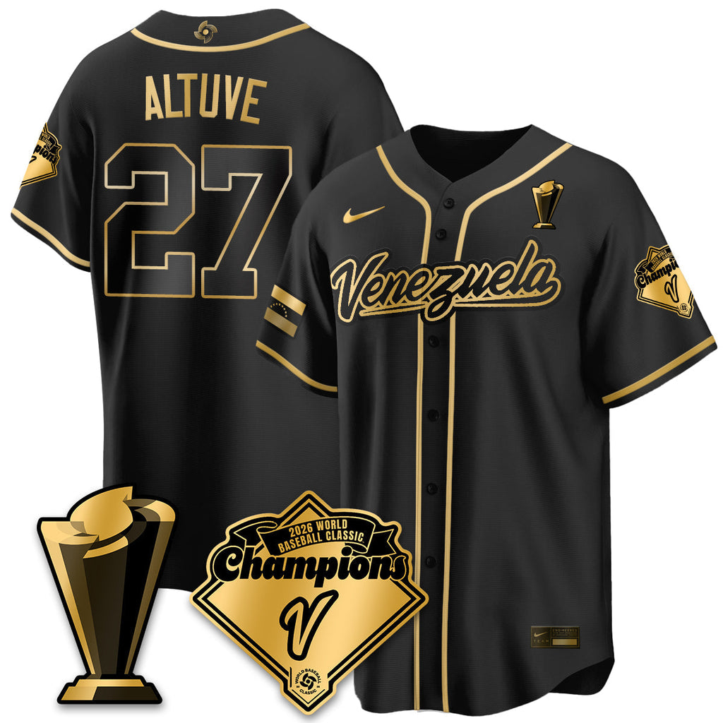 Venezuela Baseball 2026 World Baseball Classic Champions Limited Jersey - All Stitched