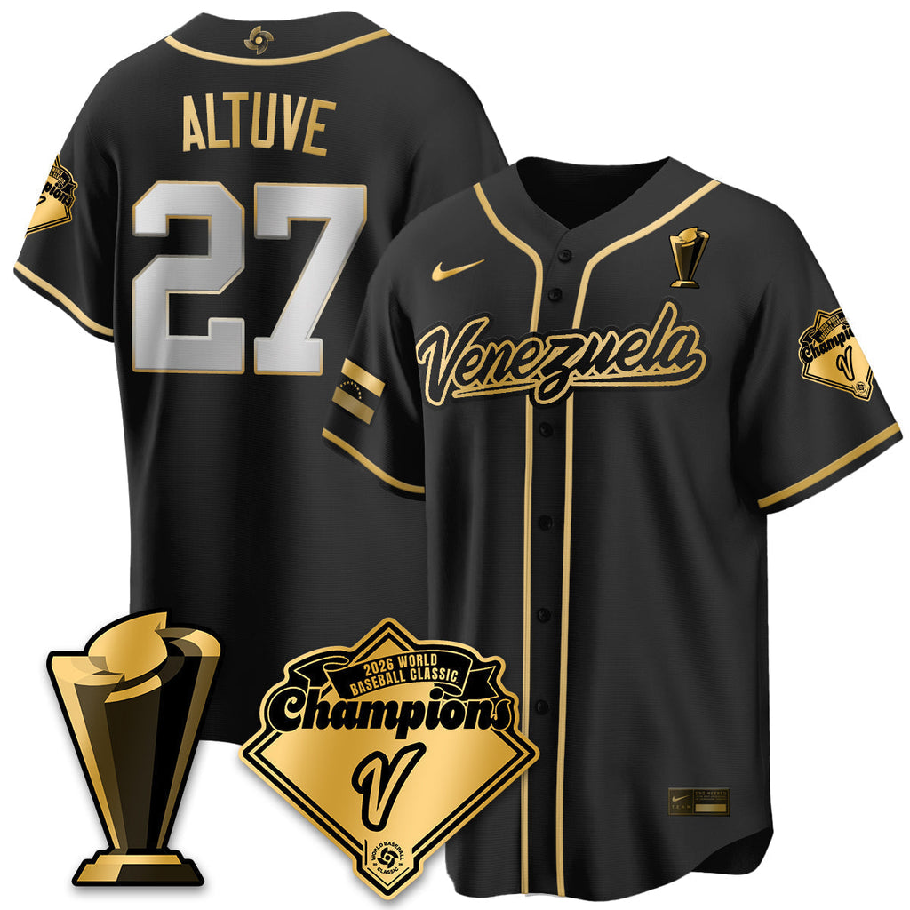 Venezuela Baseball 2026 World Baseball Classic Champions Limited Jersey - All Stitched