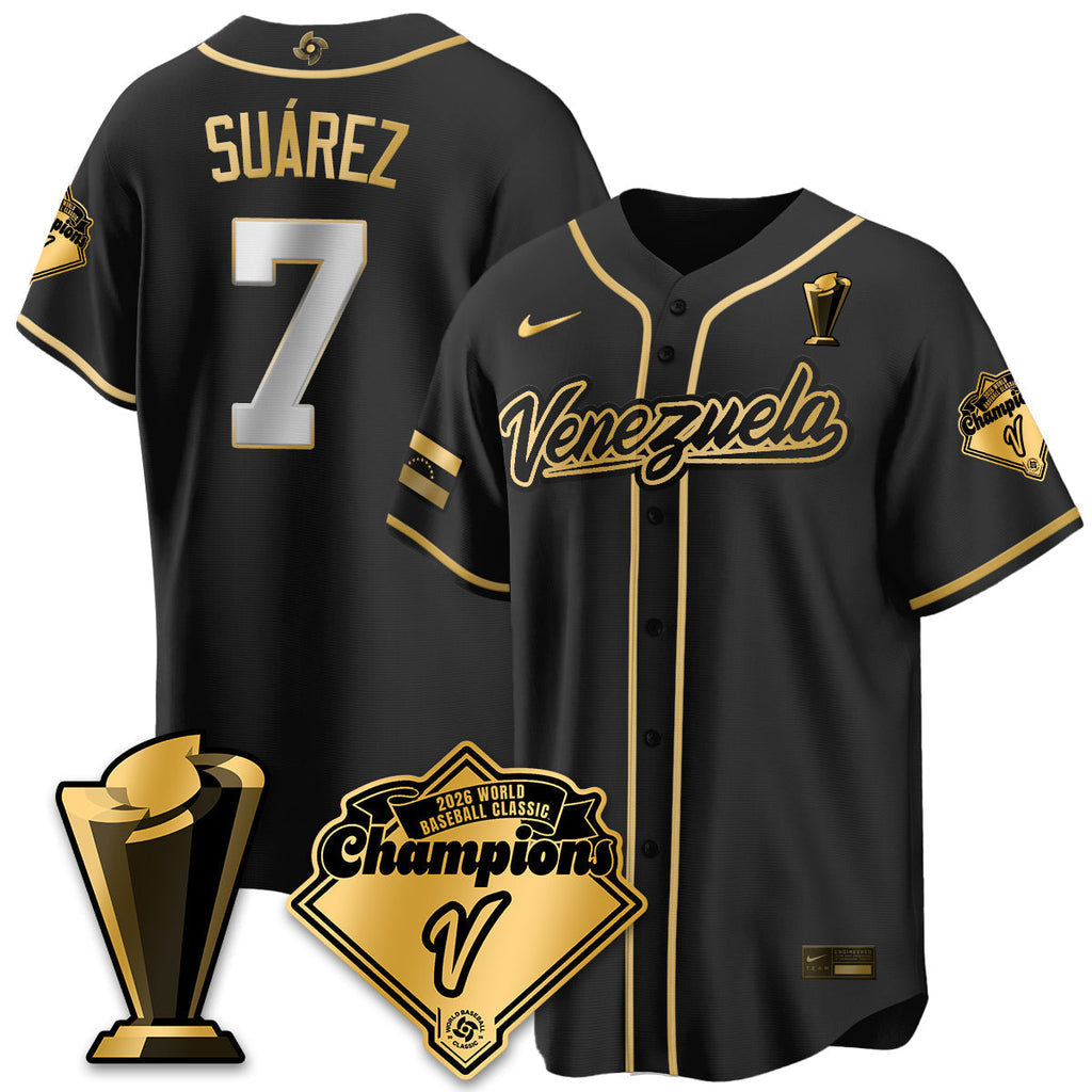 Venezuela Baseball 2026 World Baseball Classic Champions Limited Jersey - All Stitched