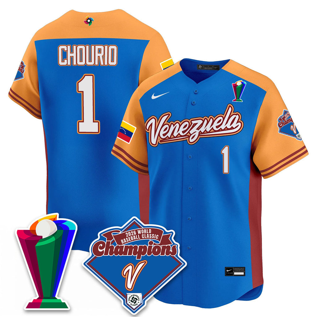 Venezuela Baseball 2026 World Baseball Classic Champions Limited Men Jersey - All Stitched