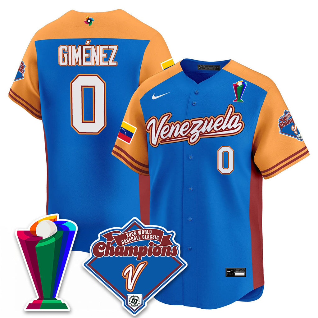 Venezuela Baseball 2026 World Baseball Classic Champions Limited Men Jersey - All Stitched
