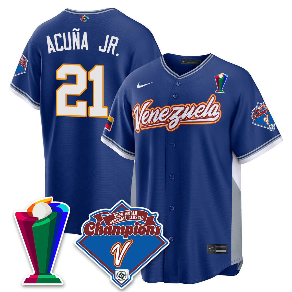 Venezuela Baseball 2026 World Baseball Classic Champions Limited Men Jersey - All Stitched