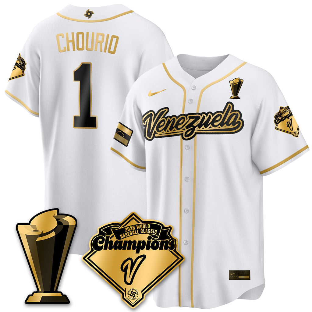 Venezuela Baseball 2026 World Baseball Classic Champions Limited Jersey - All Stitched