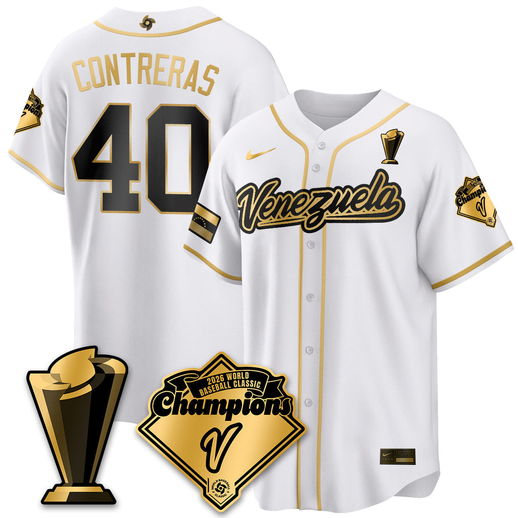 Venezuela Baseball 2026 World Baseball Classic Champions Limited Jersey - All Stitched