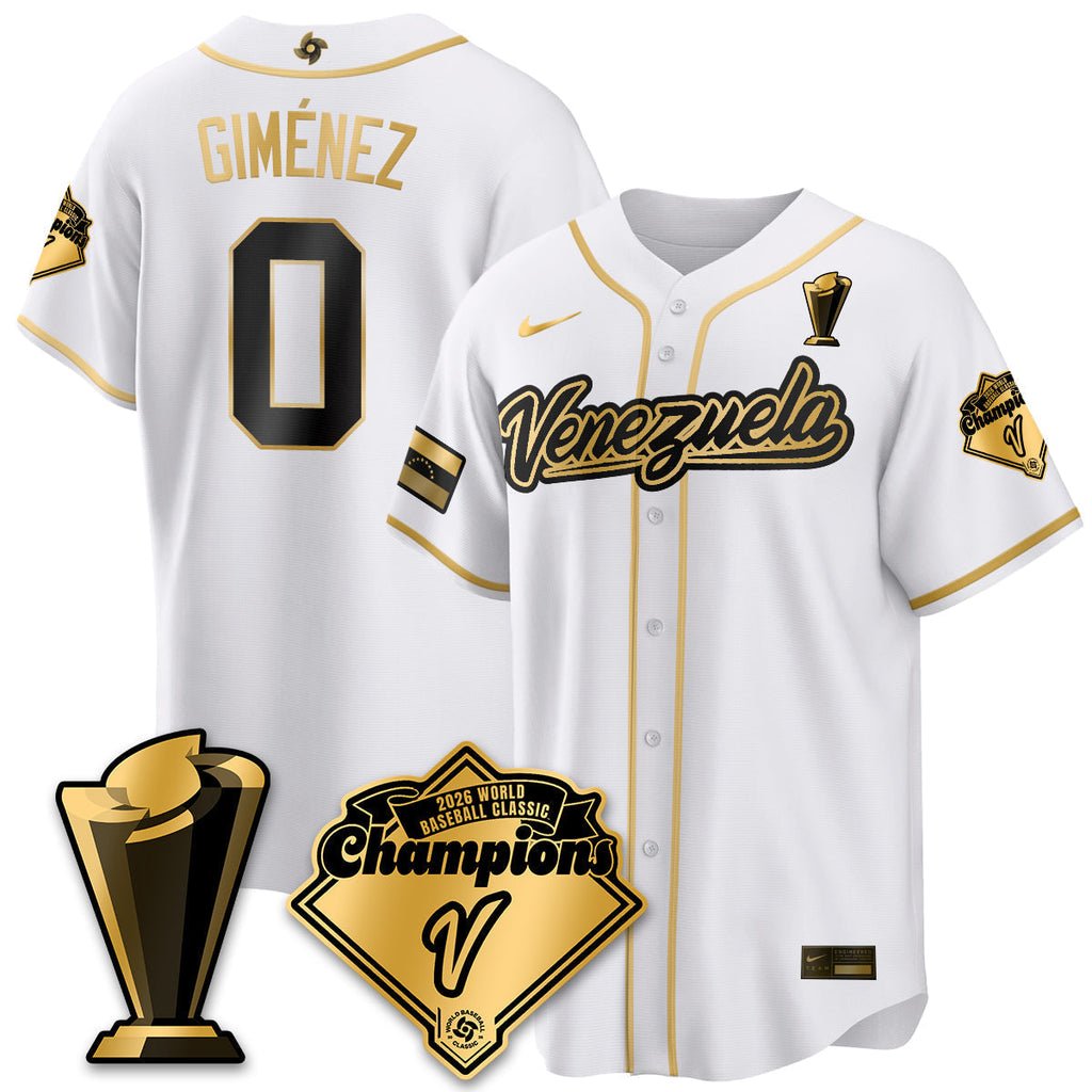 Venezuela Baseball 2026 World Baseball Classic Champions Limited Jersey - All Stitched