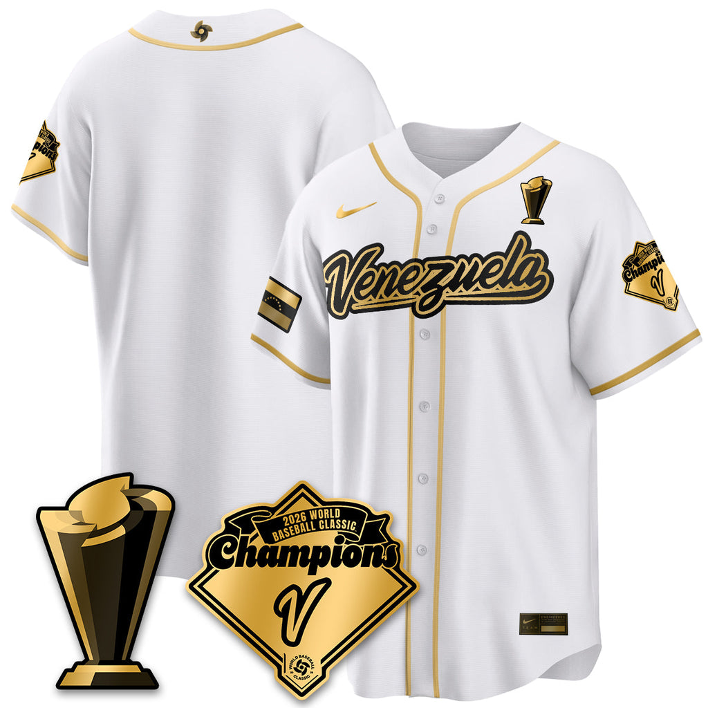 Venezuela Baseball 2026 World Baseball Classic Champions Limited Jersey - All Stitched