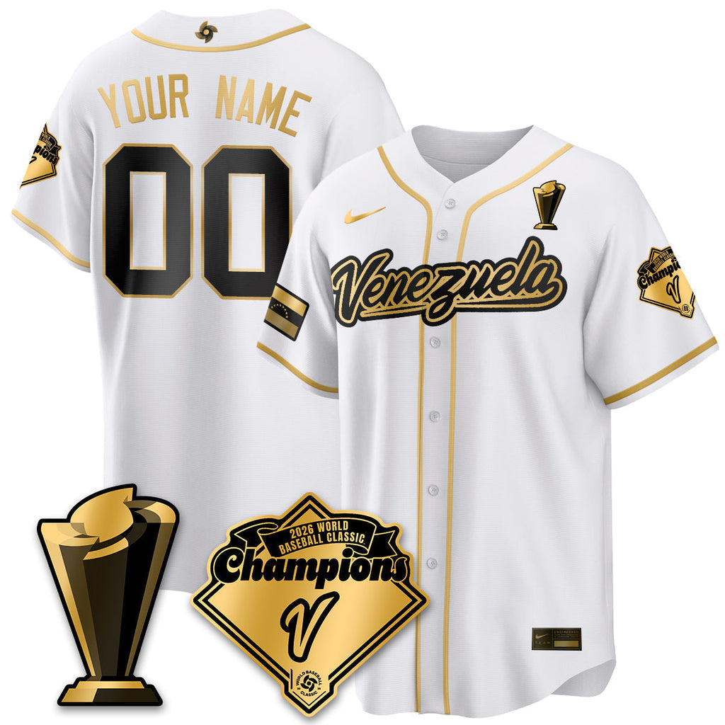 Venezuela Baseball 2026 World Baseball Classic Champions Limited Jersey - All Stitched