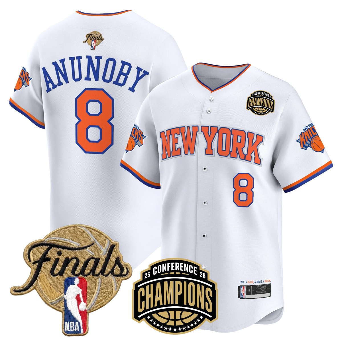 NYK 2026 Finals Vapor Baseball Gold Jersey - Stitched