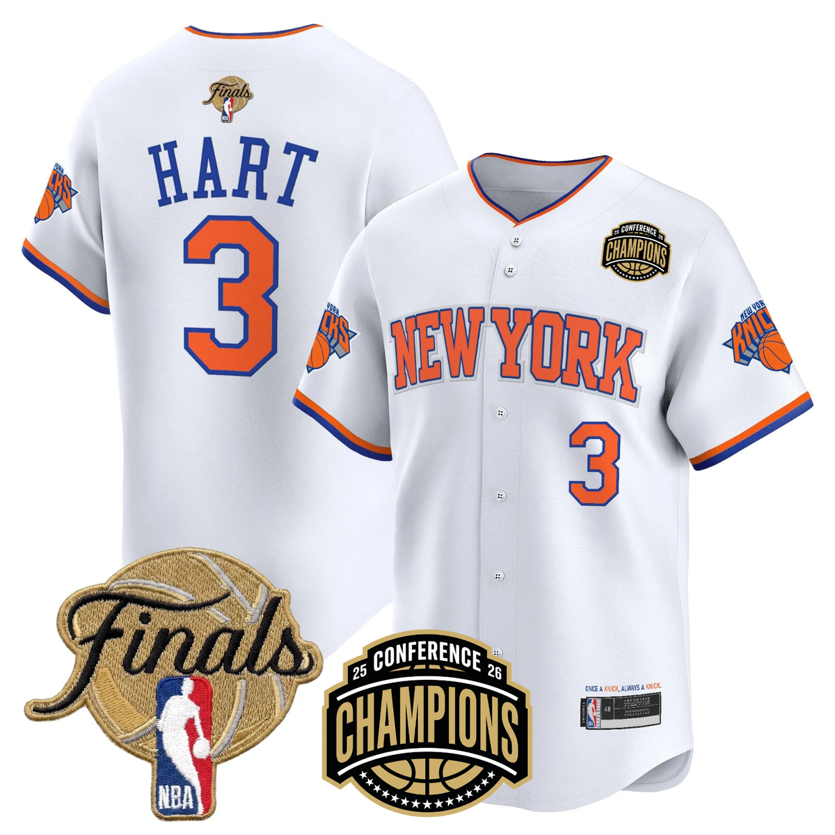 NYK 2026 Finals Vapor Baseball Jersey - Stitched