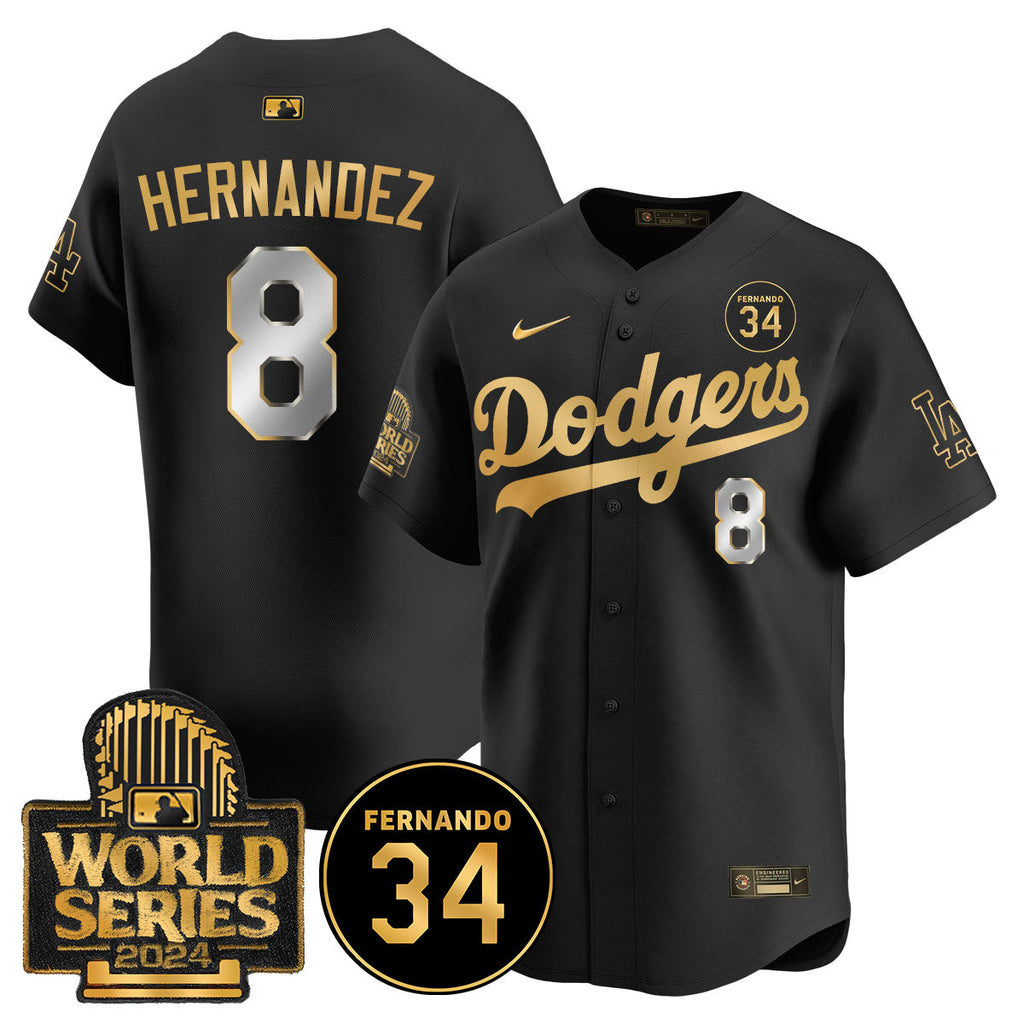 Dodgers Fernando Valenzuela Memorial Men Jersey - All Stitched