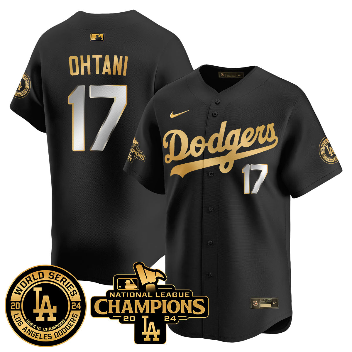 LAD World Series NL Champions Jersey - All Stitched