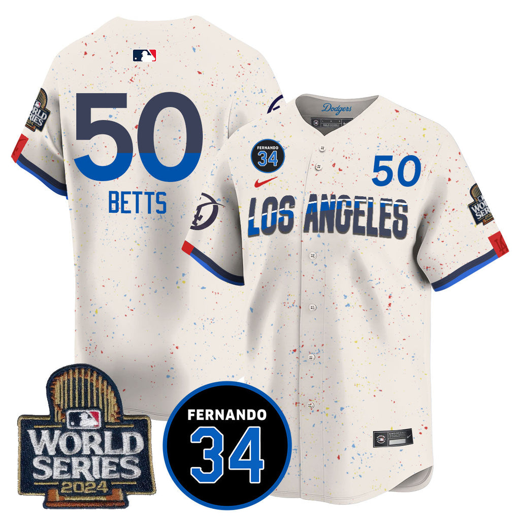 Dodgers Fernando Valenzuela Memorial Men Jersey - All Stitched