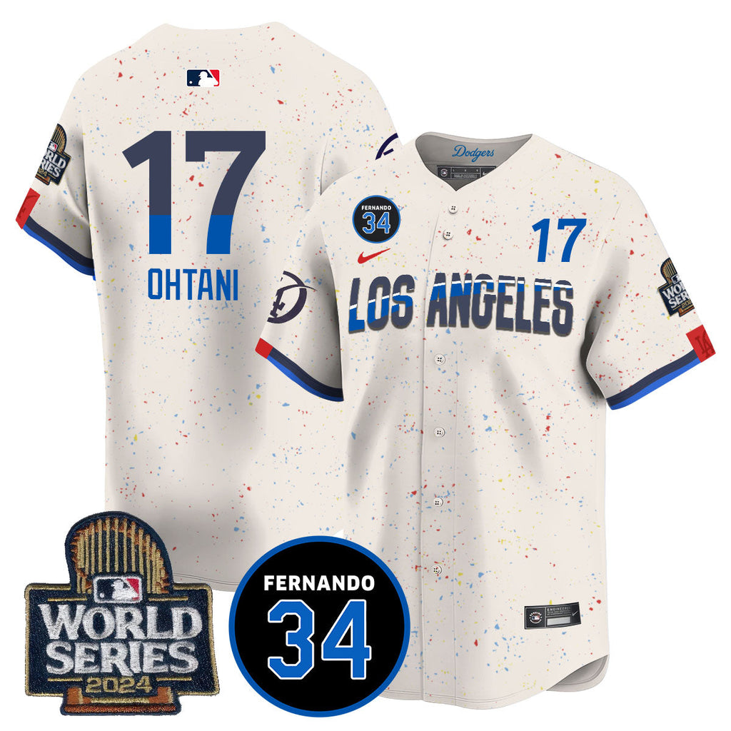 Dodgers Fernando Valenzuela Memorial Men Jersey - All Stitched