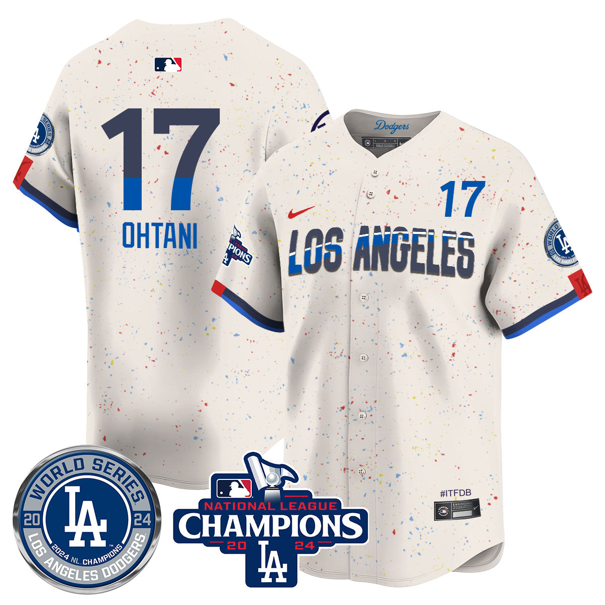 LAD World Series NL Champions Jersey - Stitched