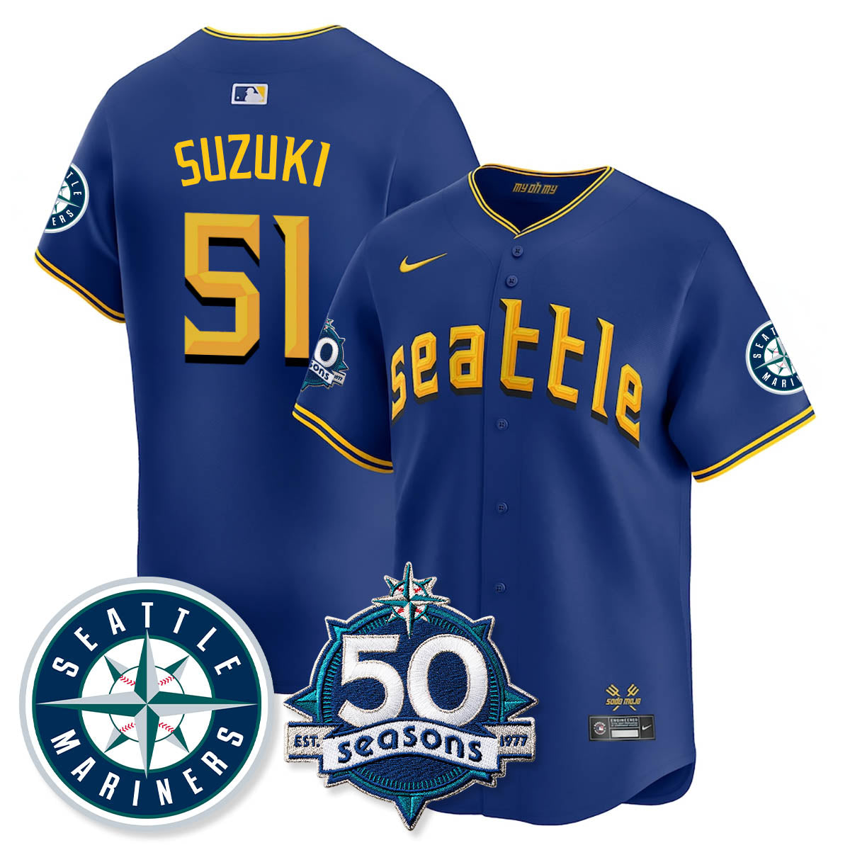 SEA Vapor Premier Limited Men Jersey - 50th Anniversary - All Stitched