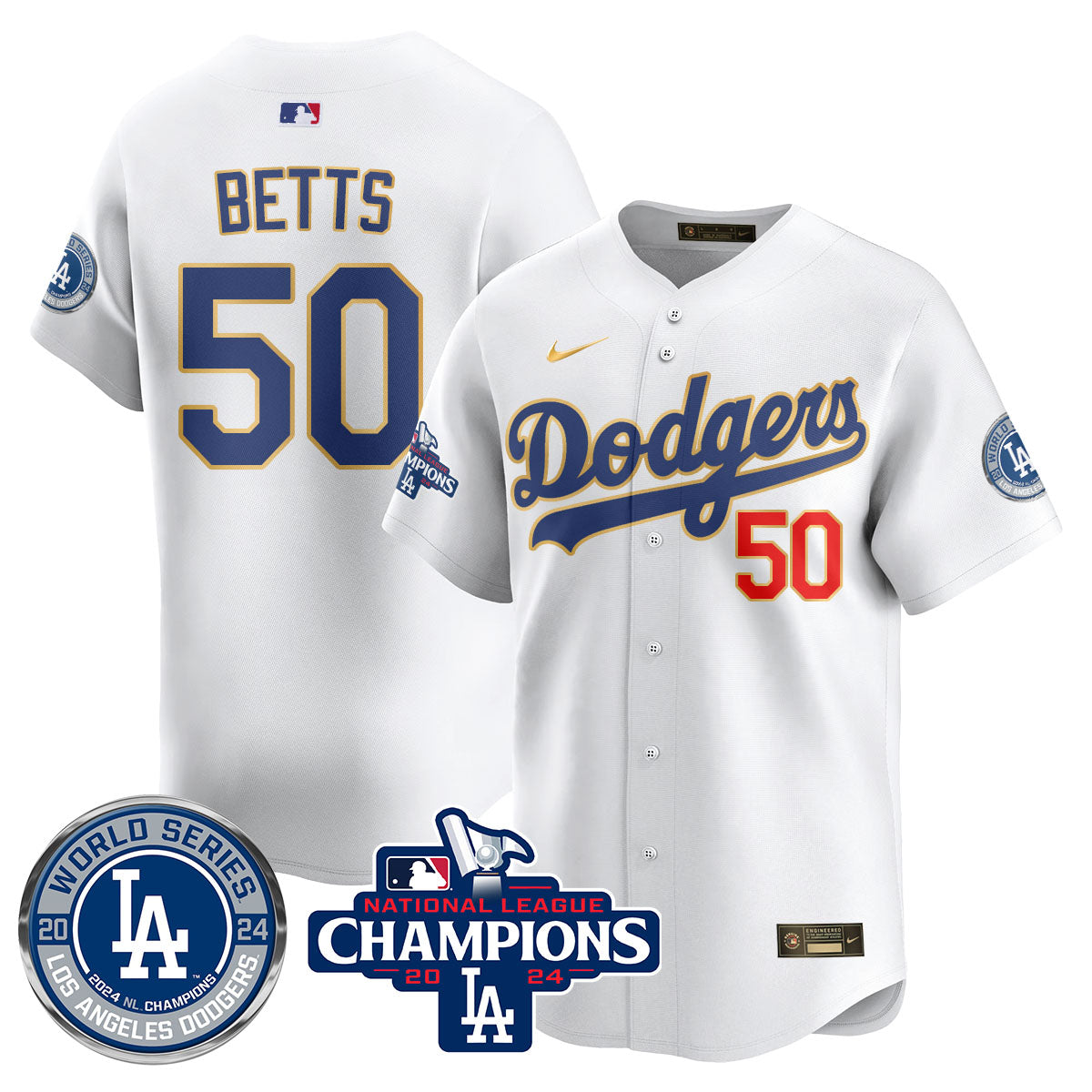 LAD World Series NL Champions Jersey - Stitched