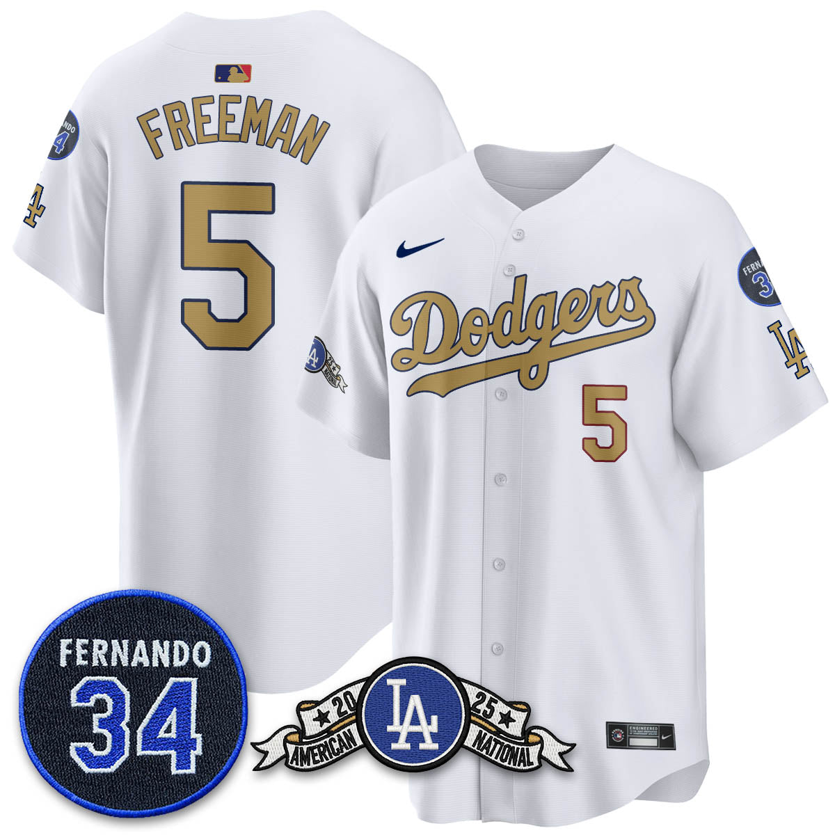 LAD 2025 National League Champions Men Jersey - All Stitched